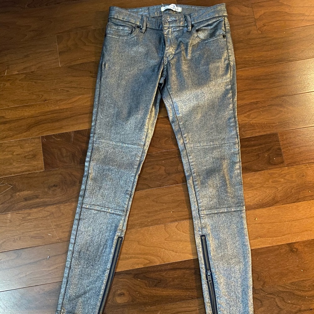 Metallic jeans